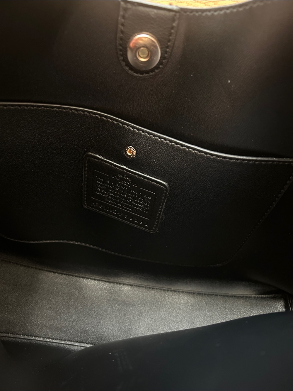 Coach Black Leather Shoulder Bag - Picture 4 of 4